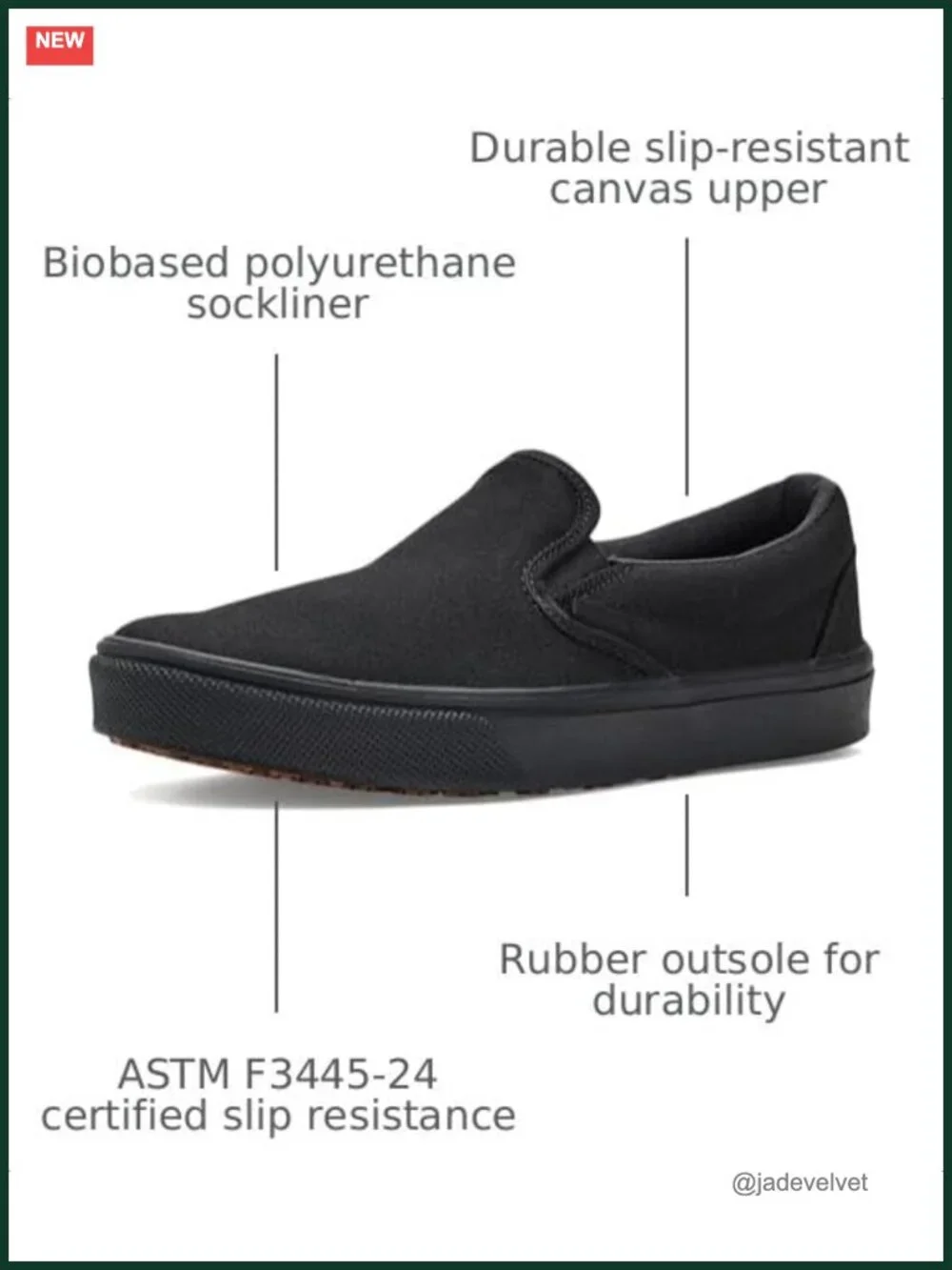 Vans Classic Slip-On Made for the Makers Slip Resistant Shoe Series III